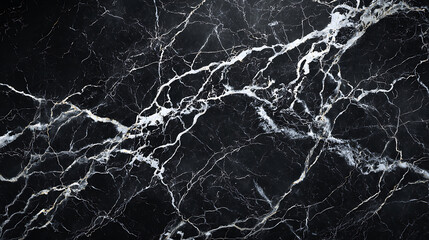 Dramatic black and white veined stone surface veins marble