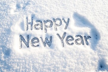 Happy New Year on the snow