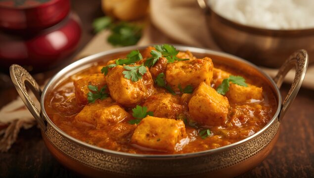 Paneer Lababdar, a traditional Indian curry, rich in protein, Diwali celebration
