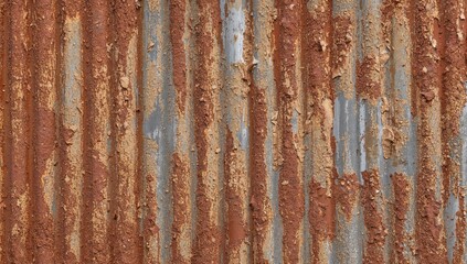 Old metal sheet roofing texture isolated on a white backdrop, potential for repair applications