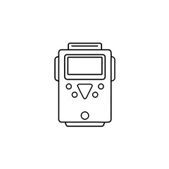 Fototapeta premium Digital pager vector graphic representing compact messaging device used for alerts, notifications, and quick remote communication exchanges