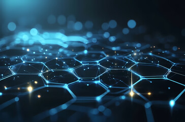 Obraz premium Abstract Network of Digital Connections