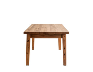 Fototapeta premium Rustic wooden dining table with straight legs