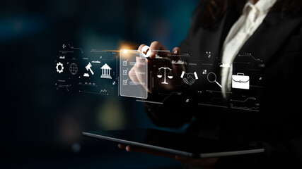 The process of ensuring regulatory compliance and finalizing business legal agreements. A concept...