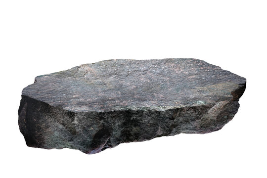 coal isolated on white background/Large natural rock stone isolated on white background, perfect for landscape design, geology, or construction concept.