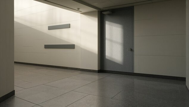 A serene view from a calm day inside an academic institution, promoting focus and learning