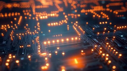 Circuit board processing digital data and computing technology - Powered by Adobe
