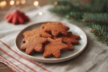 christmas cookies on the table
