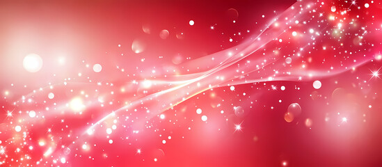 Abstract Sparkling Red Background Design