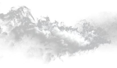 White Mist PNG Isolated Steam Overlay Background