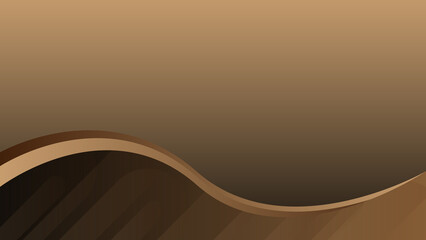Elegant brown flowing wave background for professional presentations and marketing materials design asset