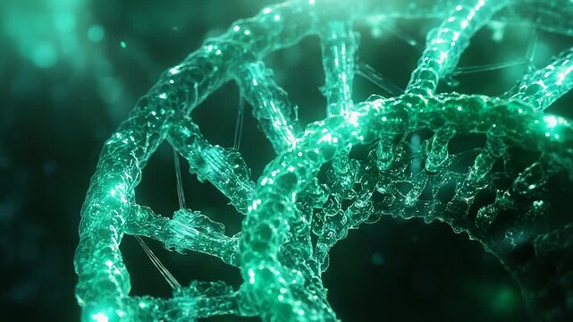 Dna helix structure representing genetics and biotechnology research
