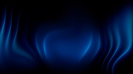 abstract futuristic background animation of dark fluid shapes motion with glowing blue lights, 4k seamless corporate background loop - Powered by Adobe