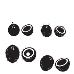 Fresh Coconut Isolated on White Background