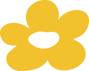 Yellow Abstract Flower