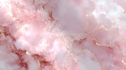 Soft pink marble with golden veins and cloudy texture gold veins background
