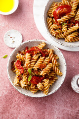 Pasta with sun dried tomatoes