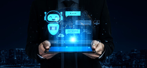 AI chatbot improves virtual assistant interaction. AI chatbot processes text, supports users, AI chatbot automates replies, and AI chatbot enables smart messaging. Vouch