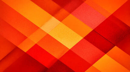 Warm geometric pattern with overlapping diagonal shapes in shades of red and orange abstract background