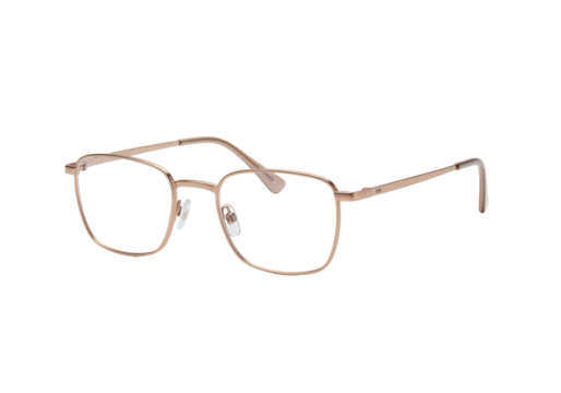 Isolated eyeglasses with slim metal frames for prescription eyewear in fashionable style