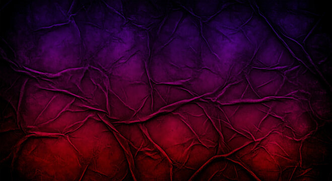 Crumpled textured paper background with vibrant purple and red gradient - Powered by Adobe