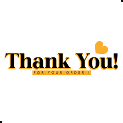 Thank You for Your Order Vector Design | Creative Graphic Template. Minimal “Thank You for Your Order” Vector Art. Elegant Thank You for Your Order Illustration. Creative Thank You for Your Order
