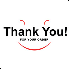 Thank You for Your Order Vector Design | Creative Graphic Template. Minimal “Thank You for Your Order” Vector Art. Elegant Thank You for Your Order Illustration. Creative Thank You for Your Order