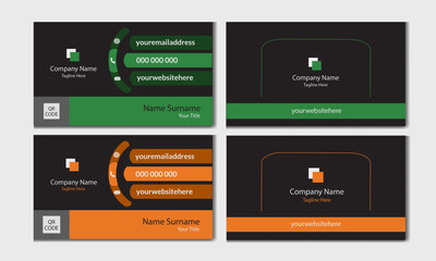 Modern business card template for professional use or personal use.