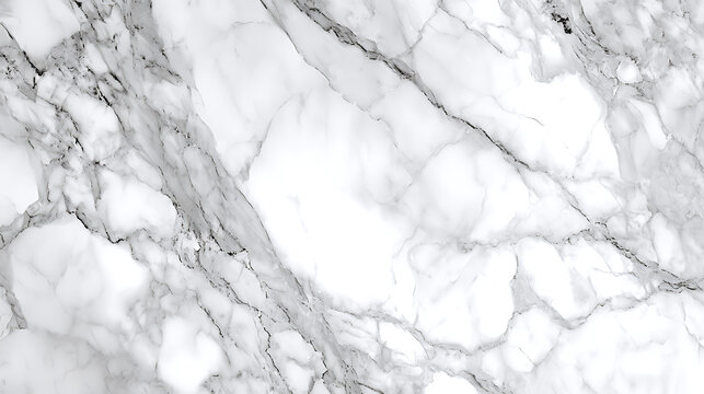 White marble surface with grey veins and subtle texture image - Powered by Adobe