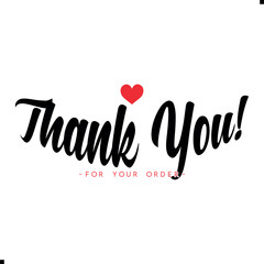Thank You for Your Order Vector Design | Creative Graphic Template. Minimal “Thank You for Your Order” Vector Art. Elegant Thank You for Your Order Illustration. Creative Thank You for Your Order