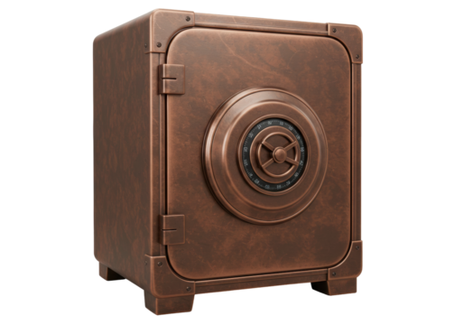 Isolated safe box, security metal container for money storage and protection of valuables