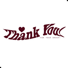 Thank You for Your Order Vector Design | Creative Graphic Template. Minimal “Thank You for Your Order” Vector Art. Elegant Thank You for Your Order Illustration. Creative Thank You for Your Order