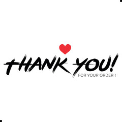 Thank You for Your Order Vector Design | Creative Graphic Template. Minimal “Thank You for Your Order” Vector Art. Elegant Thank You for Your Order Illustration. Creative Thank You for Your Order