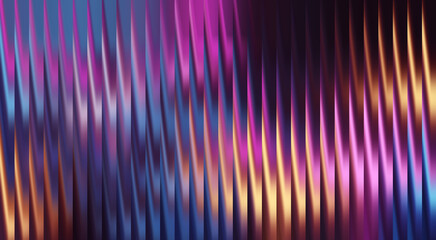 Abstract digital art with a vibrant gradient of colors. The artwork features flowing lines and shapes