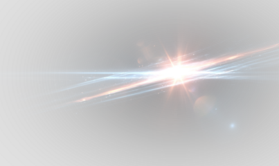 Radiant orange and yellow sparks fly outward from a glowing core, creating a warm and energetic explosion with lens flare effects. PNG