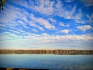 sunrise over the lake