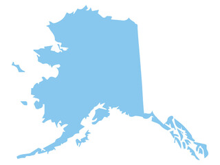 Obraz premium Alaska Map Outline