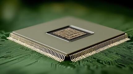 Exploring microprocessor innovations technology lab digital image clean environment close-up view future concept