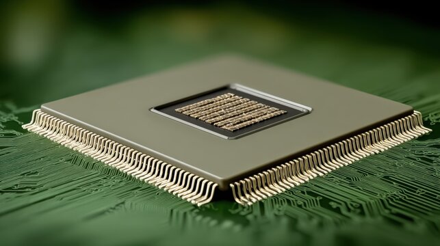 Exploring microprocessor innovations technology lab digital image clean environment close-up view future concept