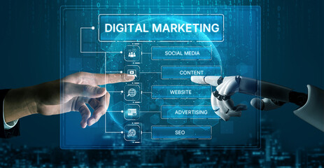AI powers digital marketing through categorized tools for SEO, social media, content, and ads, optimizing campaign performance across digital platforms. Artificial intelligence spline