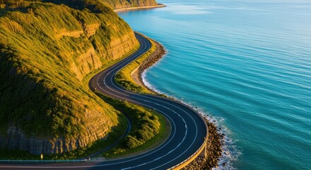 Drive the stunning coastal highway with breathtaking ocean views and lush green cliffs