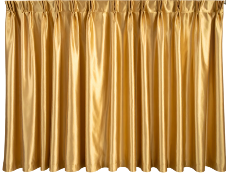 Luxurious gold draped fabric