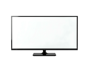 Modern flat-screen display with minimalist stand