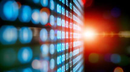 A stunning visual representation of a tech interface with vibrant colors and dynamic patterns, emphasizing digital innovation and creativity.