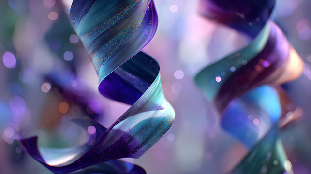 Iridescent Ribbon Dance