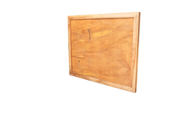 Angled view of wooden board
