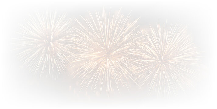 Golden blue pink fireworks explosion party event PNG