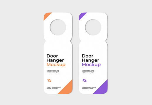 Door hanger Mockup