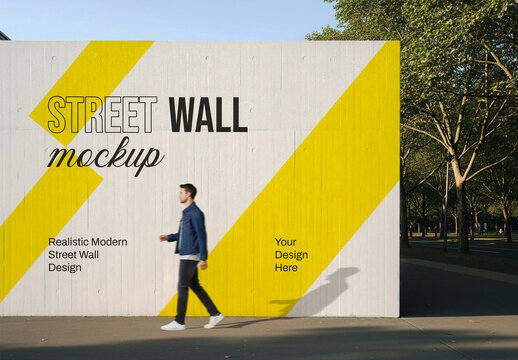 Street Wall Mockup Template
