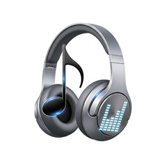 Headphones representing sound, music, and modern technology.